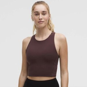 Lululemon NWT Swift Speed Cropped Tank Longline Sports Bra - Goodnight Plum sz 0